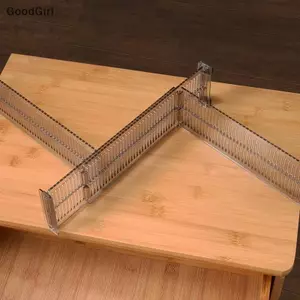 2 Cái / bộ Có Thể Điều Chỉnh Clapboard Ngăn Kéo Phân Vùng DIY Bền Bảo Quản Tủ Quần Áo Tủ Quần Áo Dụng Cụ Tách Không Đục Lỗ VN