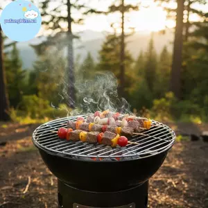 Pufangbliss BBQ Nướng Grate Lưới Thép Không Gỉ Lưới Ra Thay Thế Lưới Nấu Tròn Cho Gia Đình Ngoài Trời Sân Vườn Nướng Nấu Ăn VN