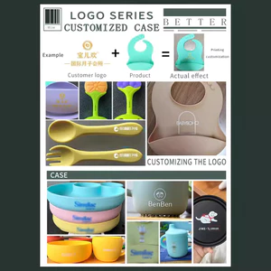 Trẻ Em Bộ Đồ Ăn Bộ Đồ Ăn Cho Bé Silicone Bát Nĩa Thìa Thực Phẩm Cho Bé Bát Ăn Đĩa Ăn Thực Phẩm Silicon Đĩa Ăn Tối