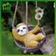 SWEET Sân Vườn Sloth Treo Tượng Ngoài Trời Sân Trang Trí 1 Nhựa Bền Động Vật Trang Trí Để Trang Trí Tiệc Sân n