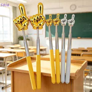 SAIA Con trỏ giảng dạy, Thiết kế ngón tay Tay cầm chống trượt Thanh đọc có thể thu vào, Thanh giảng dạy có thể mở rộng di động Công cụ lớp học dành cho giáo viên
