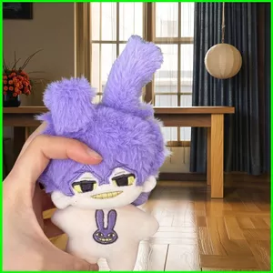 PS1 The Amazing Digital Circus Jax Plushie Tai thỏ tím dễ thương Túi búp bê Cotton sang trọng Charm SP1