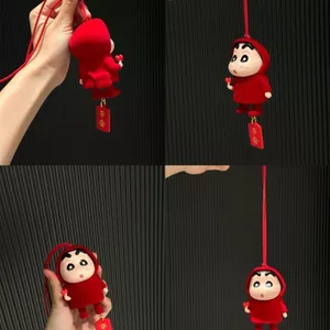 Crayon Shin-Chan Đổ Xô Xe Mặt Dây Chuyền Giá Trị Cao Ánh Sáng Sang Trọng Đơn Giản Mặt Dây Chuyền Gương Chiếu Hậu Túi Trang Sức Mặt Dây Chuyền Quà Tặng 26.3.22