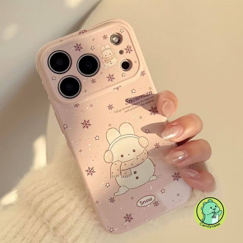 Ốp Điện Thoại Trái Tim Tình Yêu Bên Cho OPPO Reno 15F 15 FS 15 Pro Max Mini 15C 14 13 11 9 Pro 8 8Z 7Z 7 Lite 5G Vỏ Hoạt Hình Dễ Thương Thỏ Người Tuyết Vỏ Mềm Chống Sốc