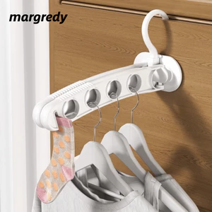 Móc treo du lịch MARGREDY, nhựa 360° Móc treo có thể xoay được, thiết kế 8 lỗ Tiết kiệm không gian Giá phơi quần áo đa chức năng Sử dụng trong nhà