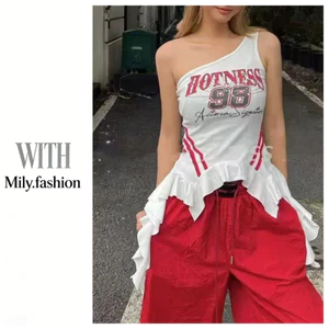 Milyfashion Mùa Hè Phong Cách Mới Hot Girl In Niche Không Tay Top Hợp Thời Trang YLQ0