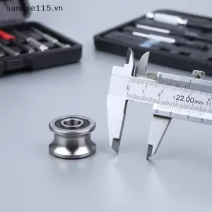 SRVN U22 T22 Rãnh Tra Ròng Rọc Vòng bi Con lăn trượt đáy tròn cho Bộ phần cứng lắp đặt trượt cửa dễ dàng.
