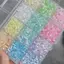 AN.MART 12 / 24 Lưới Siêu Hỗn Hợp Màu Thủy Tinh Hạt Cơm Bộ Hạt Rời Handmade DIY Vòng Tay Nelace Đính Hạt Chất Liệu Phụ Kiện Trang Sức VN