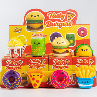 Hộp squishy 12 món – Thức ăn dễ thương, mềm bóp xinh – Màu pastel, nhiều kiểu để chọn – Trang trí bàn, đồ chơi trẻ em