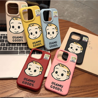 Ốp lưng iPhone cao cấp chống sốc họa tiết da mềm OSAMU GOODS mẫu cặp đôi - iP X/XS/11/12/13/14/15/16/17/Plus/Pro/Max/Air