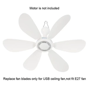 Yoo Bộ 3 6 Lưỡi Quạt Nhựa ABS Linh Kiện Quạt Cho USB 6 Lá Treo Nhẹ Và An Toàn