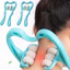 Máy mát xa con lăn sáu gót mới Hướng dẫn sử dụng Máy mát xa vai cổ Máy mát xa Trapezius để giảm đau thắt lưng cổ