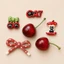 Set Charm Cherry Đỏ Kawaii Cao Cấp, Nơ Hồng Ngọt Ngào, Mèo Đen Dễ Thương, Phụ Kiện Dép Hottrend