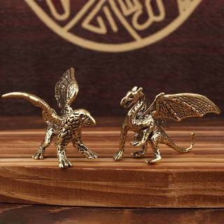 (COD) Đồng Chắc Chắn Pterosaur Rồng Tượng Nhỏ Để Bàn Trang Trí Trung Quốc Thần Thoại Quái Vật Tượng Nhỏ Retro Trang Trí Phong Thủy