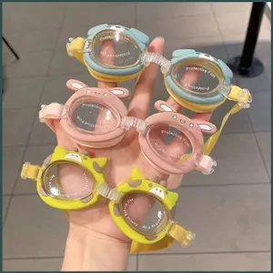 SQ Phim hoạt hình Thiết kế động vật dễ thương Kính bơi trẻ em chống nước có khả năng chống tia cực tím