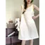 Váy ngủ kẻ sọc đeo chéo mùa hè cho nữ có đệm ngực Váy Vest phong cách nữ tính ngọt ngào Váy nhà