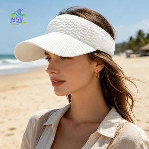 Mũ đi biển dệt kim thoáng khí - Thiết kế vảy cá đàn hồi cho du lịch