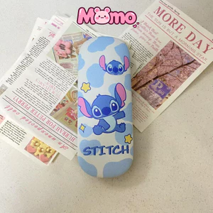 Hộp đựng kính mắt hoạt hình Stitch, chống rơi và chống áp lực, hộp đựng di động cho kính theo toa