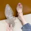 Dép Pha Lê Nữ Mặc Ngoài Chống Trơn Trượt Jelly Baotou Dép Ngày Nữ TX