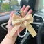 BeautifulHomeA Thời Trang Lớn Nơ Ruy Băng Ngọc Trai Móc Chìa Khóa Nữ Nhiều Màu DIY Móc Khóa Mặt Dây Chuyền Treo Trang Trí Túi Ngọt Phụ Kiện VN