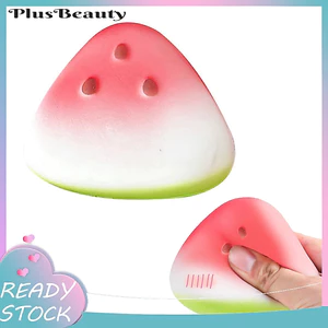 < Pluscloth > Đồ chơi bóp mảnh dưa hấu Giảm căng thẳng Squishy Cloud Chick Bread Dog Star Cheese Pinch Fidget Ball Giảm căng thẳng cho trẻ em Người lớn Đồ chơi bóp giảm lo âu