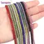 Dây kim cương giả BORAGETE, Viền dây kim cương giả dài 4mm, Trang trí túi dây nhiều màu lấp lánh đa năng
