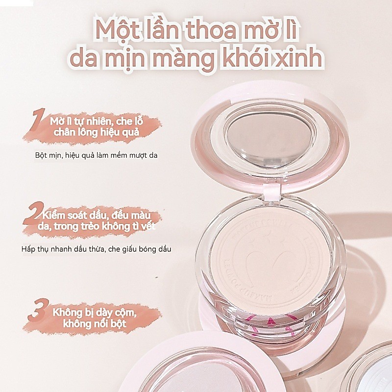 Phấn phủ KAKASHOW Mịn lì Nâng tone Che khuyết điểm Chống nước Kiềm dầu Tự nhiên trong suốt 4 Màu