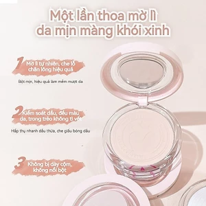 Phấn phủ KAKASHOW Mịn lì Nâng tone Che khuyết điểm Chống nước Kiềm dầu Tự nhiên trong suốt 4 Màu