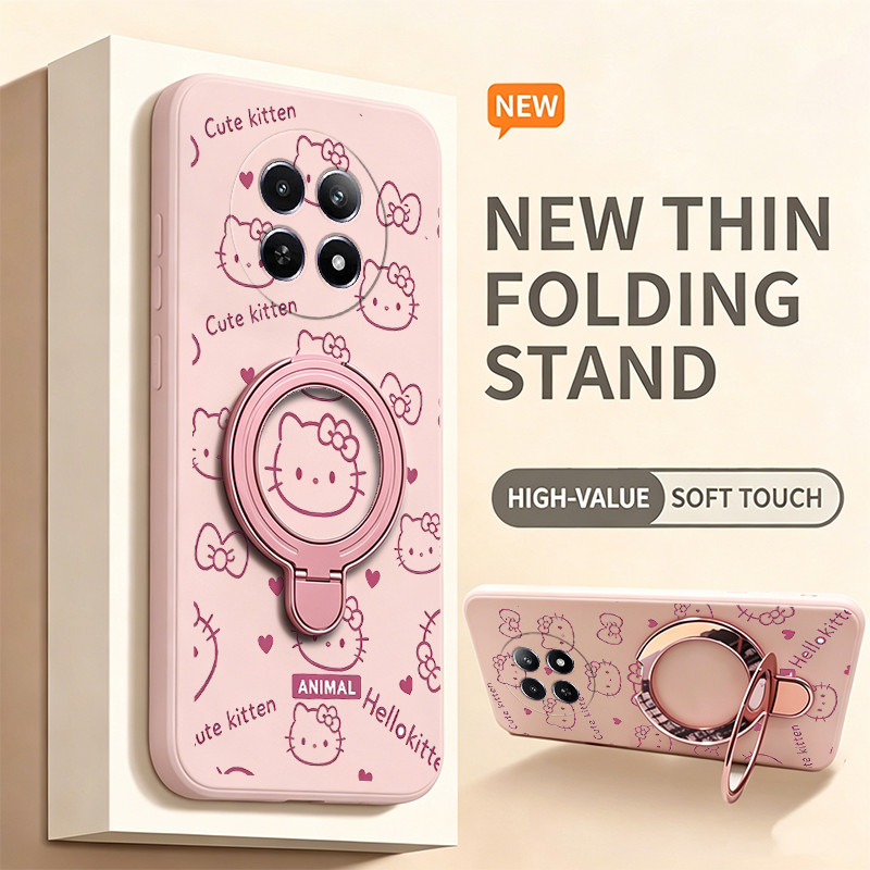 Ốp Lưng Cho REDMI NOTE 15 4G NOTE 15 PRO poco M8 PRO 5G Vỏ Điện Thoại Vỏ Mềm Silicon Chống Sốc Thiết Kế Mới Thẩm Mỹ Có Giá Đỡ Mèo Hồng Dễ Thương Cho Bé Gái Trong Suốt YTFUZJ1