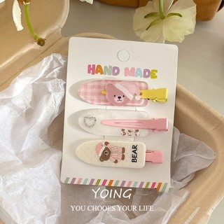 Yoing / Hàn Quốc Hoạt Hình Dễ Thương Gấu Liền Mạch Kẹp Tóc Phụ Kiện Tóc