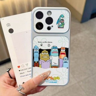 Vui Vẻ SpongeBob Cá Anh Em Trường Hợp Điện Thoại Di Động Cho iPhone 17 16 15 14 13 12 11 Pro Max 16 15 14 Plus