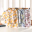Cửa Hàng Quần Áo Trẻ Em Bộ Đồ Ngủ Cotton Lụa Trẻ Em Mùa Xuân Hè Thoáng Khí Ba Phần Tư Tay Bé Trai Bé Gái Nhà Quần Áo Điều Hòa Mỏng Quần Áo