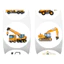 500 Miếng Dán Cuộn Kỹ Thuật Xe Dán Cuộn Cuộn Dán Hoạt Hình Máy Xúc Sổ Tay Dán Niêm Phong Miếng Dán Cắt Phim 6.7
