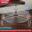 Khay hấp nồi BORAGETE, Giá hấp tròn đa chức năng, Bộ đồ ăn nhà bếp Bánh bao inox 304 Giá đỡ trứng nướng Phụ kiện nhà bếp