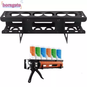 Giá đỡ ống Caulk BORAGETE, Giá đỡ ống mỡ kim loại dung tích lớn chống mài mòn, Giá đỡ tổ chức niêm phong nhiều lỗ gắn tường chắc chắn