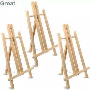 GREAT 30cm / 40cm / 50cm Giá để bàn, Giá vẽ gỗ có thể gập lại có thể điều chỉnh, Giá đỡ trưng bày tranh nghệ thuật nhẹ cầm tay Nghệ sĩ