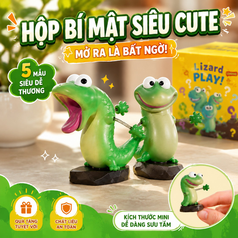 Búp Bê Thằn Lằn Tom Ngộ Nghĩnh – Đồ Chơi Giải Nén Lắc Lư Sáng Tạo, Dễ Thương, Quà Sinh Nhật ý Nghĩa Cho Phụ Nữ