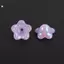 KUZHEN 50 Cái 7x13mm Thay Đổi Dần dần Acrylic Bellflower Hạt Mũ Trang Sức Phát Hiện Quyến Rũ Vòng Tay Miếng Đệm Hạt Để Trang Sức Làm Nóng