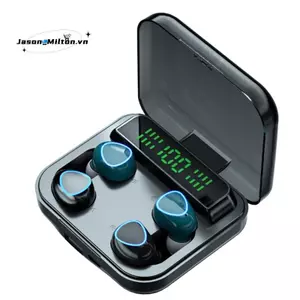 Tai nghe không dây cặp đôi M22 Màn hình kỹ thuật số cảm ứng Tai nghe Bluetooth Tai nghe kép Tai nghe khử tiếng ồn