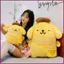 YT4 Sanrio Pom Purin Plushie Hoạt Hình Dễ Thương Du Lịch Cotton Đồng Hành Búp Bê Gối Mềm