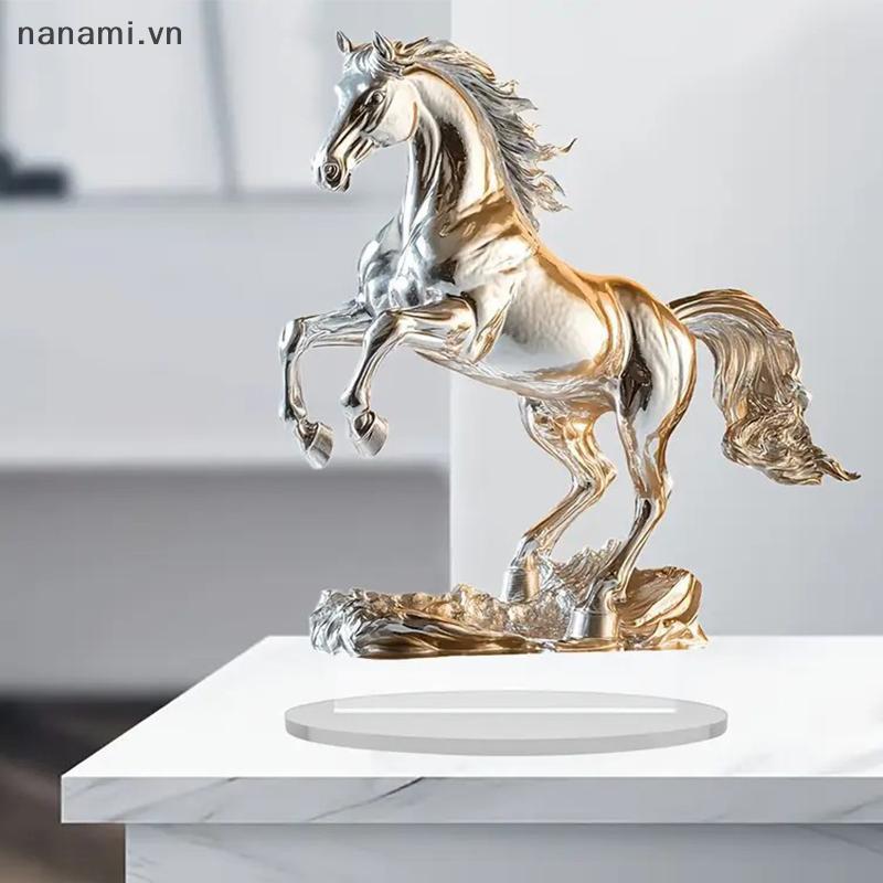 [nanami] Đồ trang trí Acrylic ngựa trắng xuyên biên giới mới phù hợp làm trang trí nội thất [VN]
