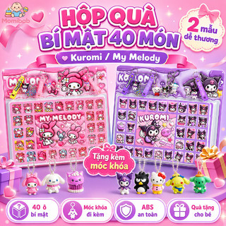 Bộ 40 món quà tặng – 2 phiên bản: My Melody & Kuromi – Kèm móc khóa – Dễ thương, bất ngờ, thú vị – Quà cho bé gái
