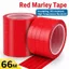 Băng đánh dấu VVDZA, Băng mã hóa 66 mét rộng 3 / 5 / 8 / 10mm, Băng đánh dấu màu đỏ