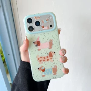 Vỏ cứng Tương thích với iPhone 15 15Pro 15ProMax 16 16Pro 16ProMax 17 17Pro 17ProMax Ốp lưng họa tiết chó đốm