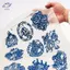 Giấy chuyển đất sét gốm HFTOY 20 Pa Họa tiết hoa Tấm Decal dán tường Dụng cụ tô màu đồ gốm cho các dự án nghệ thuật gốm sứ thủ công ~