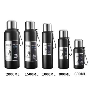 [SALE TẶNG TÚI] Bình Giữ Nhiệt Inox 316 Cao Cấp 600ml - 1200ml Giữ Nhiệt Lâu Chống Rò Rỉ An Toàn