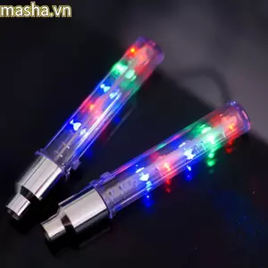 2 Chiếc Đèn LED Bánh Xe Đạp, Nắp Van Nhiều Màu Nhựa, Phụ Kiện Đi Xe Đạp Ánh Sáng Neon Lấp Lánh Mát