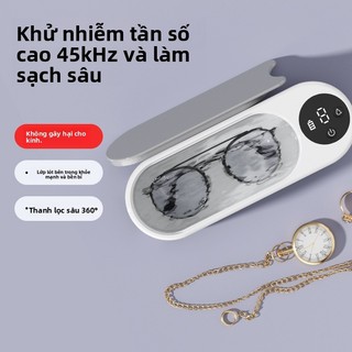 Máy làm sạch siêu âm gia dụng đa chức năng Trang sức Bàn chải trang điểm Máy làm sạch kính Máy làm sạch điện Mini cầm tay