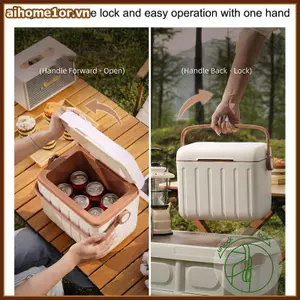 Hộp cách nhiệt di động AIHOM Đa năng để vận chuyển BBQ và thực phẩm Lưu trữ đá lạnh nóng,