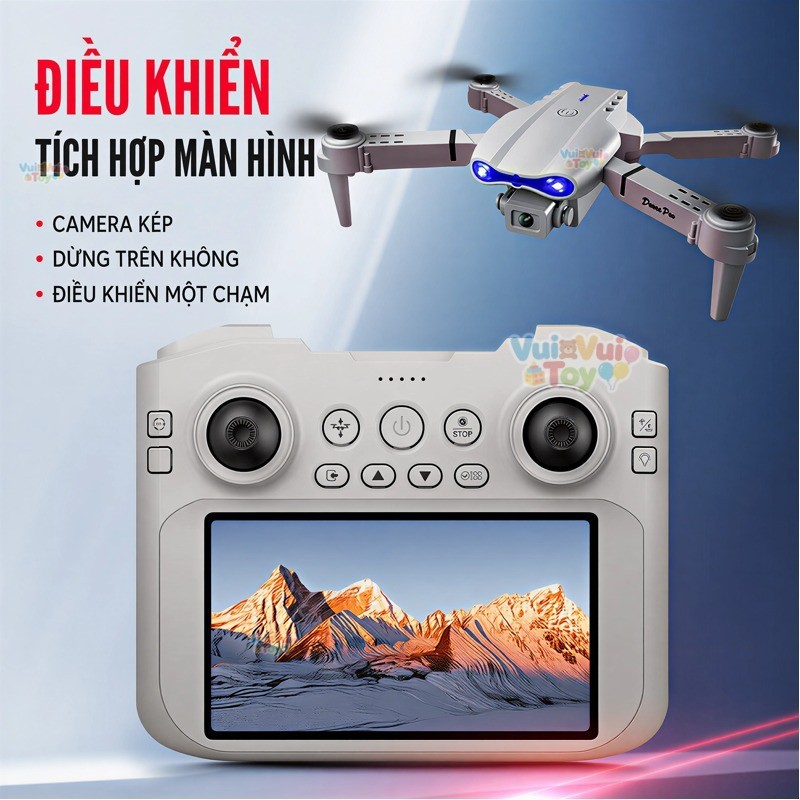 E99 – Máy bay không người lái điều khiển từ xa gập gọn 4K camera kép quay phim trên không